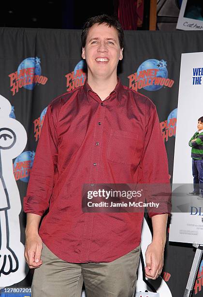 Author Jeff Kinney visits Planet Hollywood Times Square on March 16, 2011 in New York City.