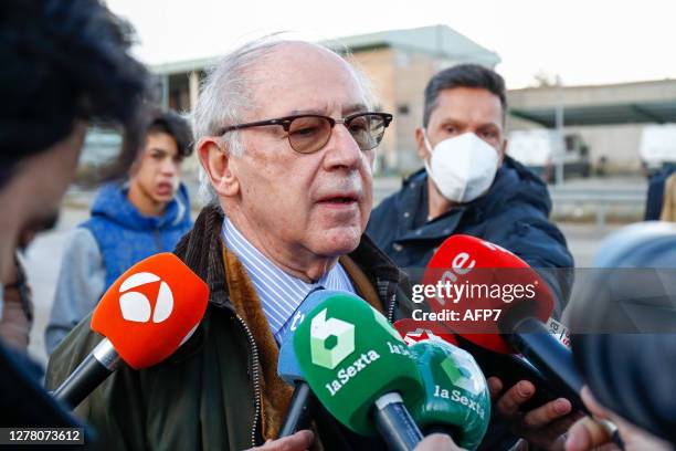 Rodrigo Rato is released from Soto del Real prison in the third degree after Bankia's acquittal for the case of the "black cards", on October 02 in...