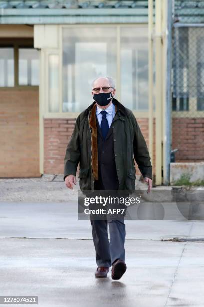 Rodrigo Rato is released from Soto del Real prison in the third degree after Bankia's acquittal for the case of the "black cards", on October 02 in...