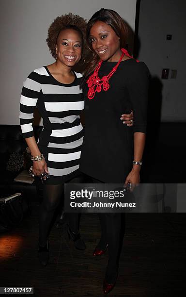 Teneisha Warner and Midwin Charles attend the WEEN Academy auditions at Terminal 5 on March 12, 2011 in New York City.