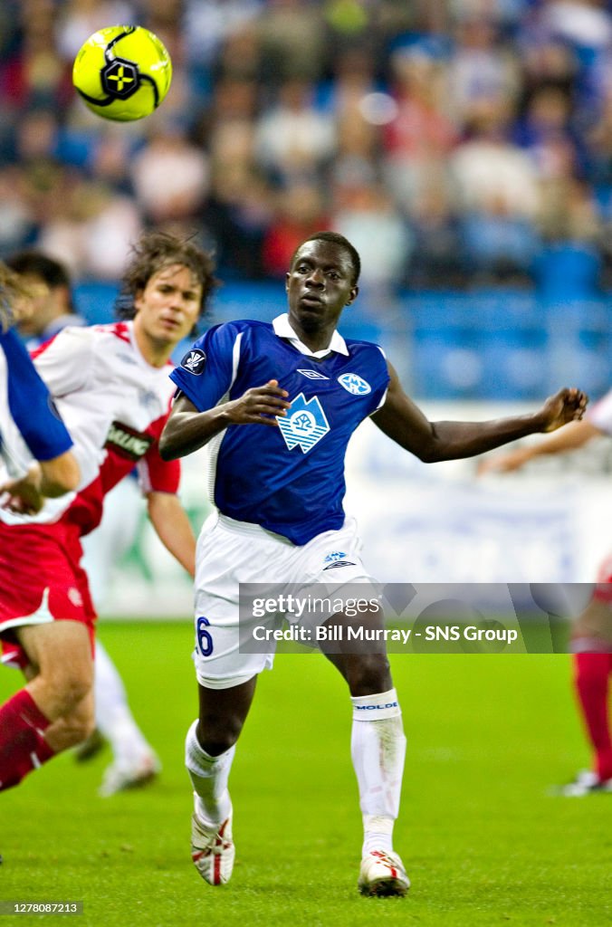 14/09/06 Uefa Cup 1St Rnd 1St Leg.Molde V Rangers (0-0).Aker Stadium - Molde.Madiou Konate Chases Down A Long Ball As His Molde Side Attack