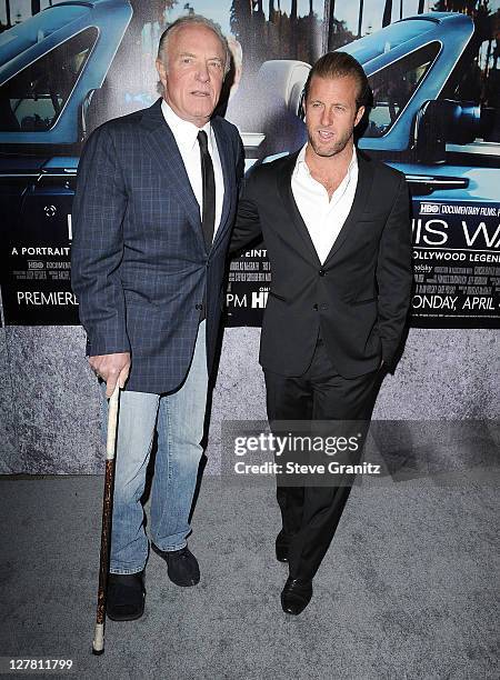 James Caan and Scott Caan attends HBO's "His Way" Los Angeles Premiere at Paramount Theater on the Paramount Studios lot on March 22, 2011 in...