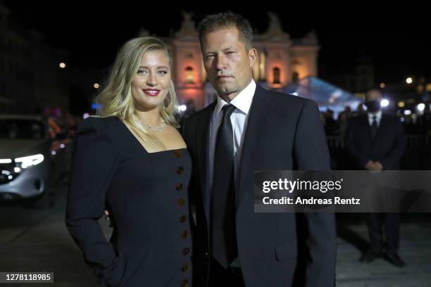 Luna Schweiger with her father Til Schweiger attend the "Gott, Du kannst ein Arsch sein" premiere during the 16th Zurich Film Festival at Kino Corso...