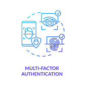 Multi-factor authentication concept icon