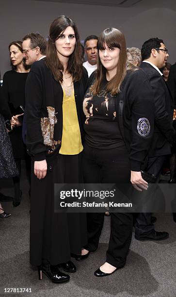 Laura Mulleavy and Kate Mulleavy attend 2011 REDCAT Gala Honoring Eli & Edythe Broad and Apichatpong Weerasethakul at REDCAT on March 19, 2011 in Los...