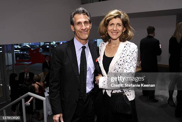 Michael Lynton and Jamie Lynton attend 2011 REDCAT Gala Honoring Eli & Edythe Broad and Apichatpong Weerasethakul at REDCAT on March 19, 2011 in Los...