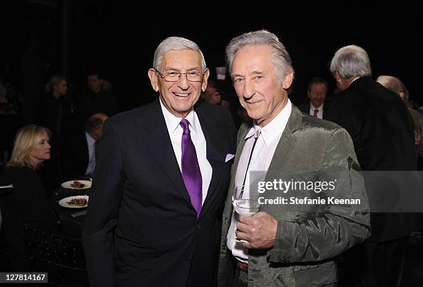 Eli Broad and Ed Ruscha attend 2011 REDCAT Gala Honoring Eli & Edythe Broad and Apichatpong Weerasethakul at REDCAT on March 19, 2011 in Los Angeles,...