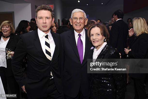 Eugene Sadovoy, Eli Broad and Edythe Broad attend 2011 REDCAT Gala Honoring Eli & Edythe Broad and Apichatpong Weerasethakul at REDCAT on March 19,...