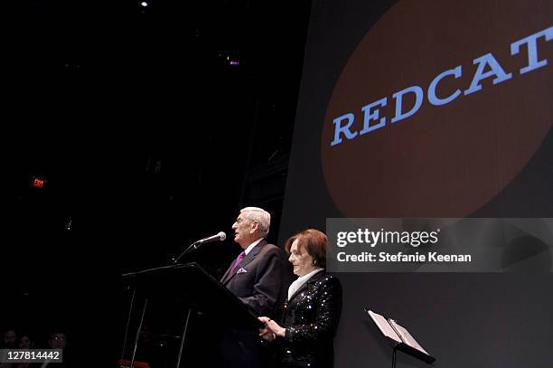 Eli Broad and Edythe Broad attend 2011 REDCAT Gala Honoring Eli & Edythe Broad and Apichatpong Weerasethakul at REDCAT on March 19, 2011 in Los...