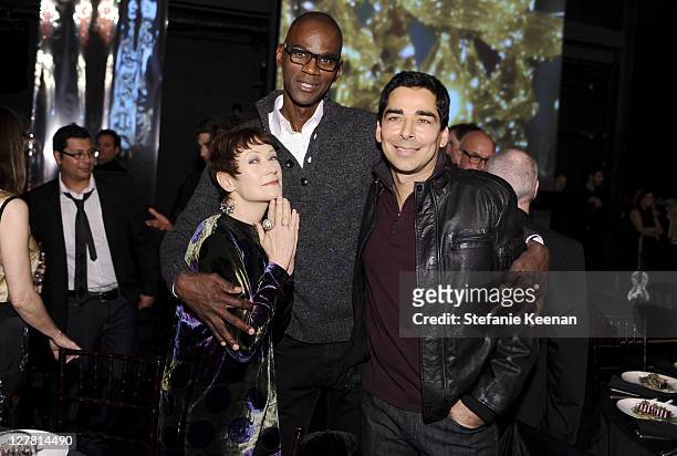 Ann Magnason and Mark Bradford attend 2011 REDCAT Gala Honoring Eli & Edythe Broad and Apichatpong Weerasethakul at REDCAT on March 19, 2011 in Los...
