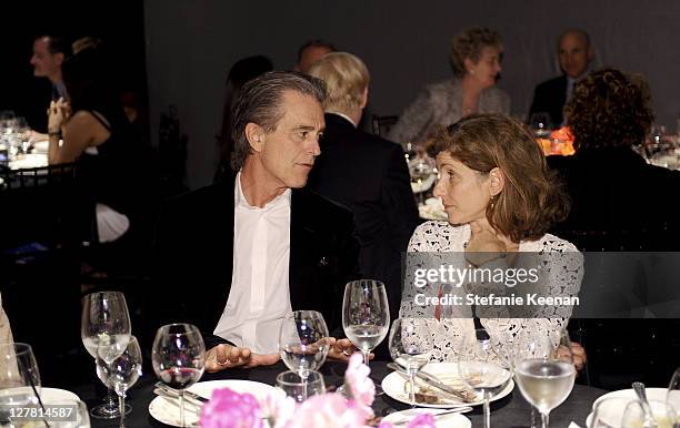 Michael Lynton and Bobby Shriver attend 2011 REDCAT Gala Honoring Eli & Edythe Broad and Apichatpong Weerasethakul at REDCAT on March 19, 2011 in Los...