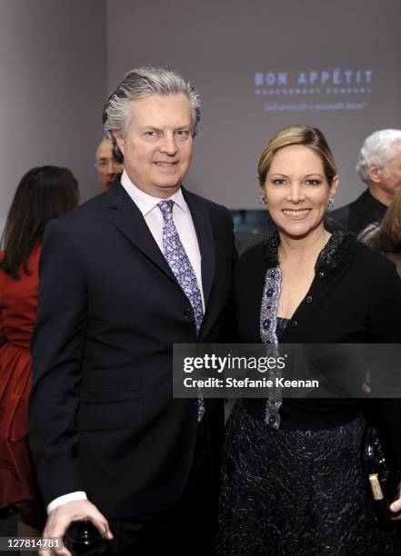 David Johnson and Maria Bell attend 2011 REDCAT Gala Honoring Eli & Edythe Broad and Apichatpong Weerasethakul at REDCAT on March 19, 2011 in Los...