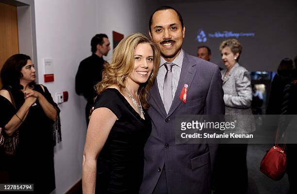 Susha Arceneaux and Edgar Arceneaux attend 2011 REDCAT Gala Honoring Eli & Edythe Broad and Apichatpong Weerasethakul at REDCAT on March 19, 2011 in...