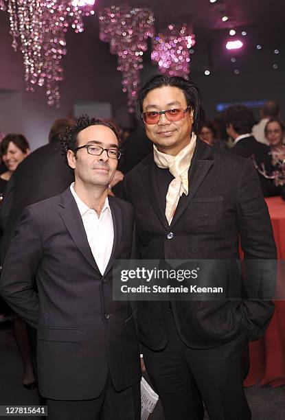 Jose Kuri and Rirkrit Tiravanija attend 2011 REDCAT Gala Honoring Eli & Edythe Broad and Apichatpong Weerasethakul at REDCAT on March 19, 2011 in Los...