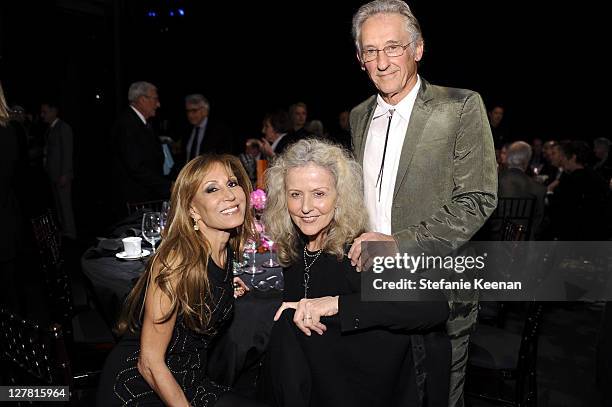 Rosette Delug, Danna Ruscha and Ed Ruscha attend 2011 REDCAT Gala Honoring Eli & Edythe Broad and Apichatpong Weerasethakul at REDCAT on March 19,...