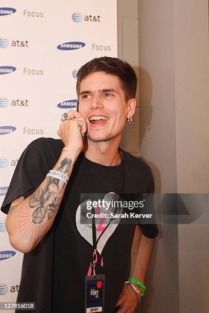 Jamie Burke attends Samsung Focus Presents Perez Hilton's "One Night In Austin" Party At The 2011 SXSW Music + Film Festival at Austin City Limits...