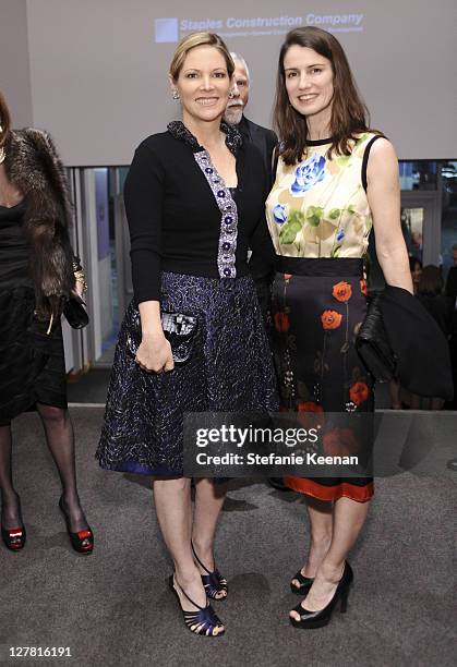 Maria Bell and Catharine Soros attend 2011 REDCAT Gala Honoring Eli & Edythe Broad and Apichatpong Weerasethakul at REDCAT on March 19, 2011 in Los...