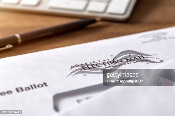 usa presidential election absentee mail in ballot - voting by mail stock pictures, royalty-free photos & images