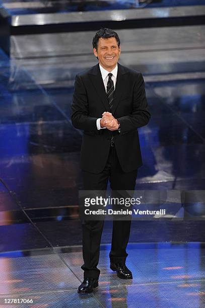Fabrizio Frizzi attends 'Premio TV 2011' Ceremony Award held at Teatro Ariston on March 20, 2011 in San Remo, Italy.
