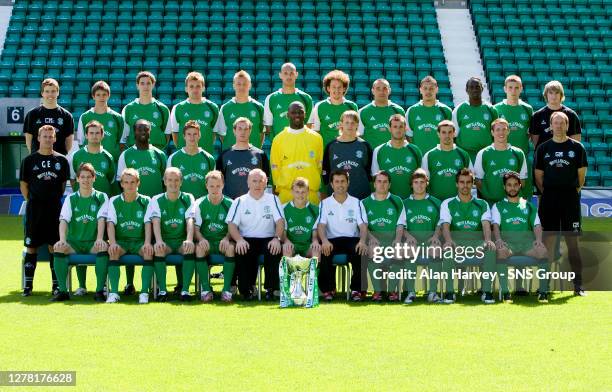 Competition Winner with Hibs squad..The Hibs squad for season 2007/2008: Colin McLelland Patrick Mailey, Ross Campbell, Chris Hogg, Torben Joneleit,...