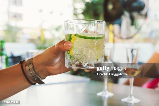 gin tonic - gin and tonic stock pictures, royalty-free photos & images