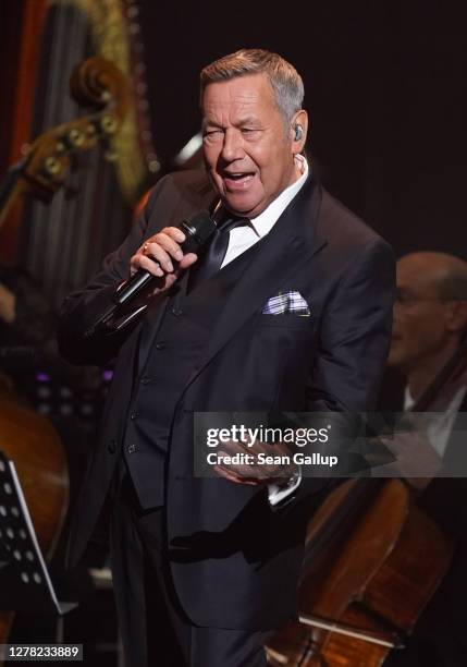 Roland Kaiser performs at the official commemoration event on the 30th anniversary of German reunification on October 03, 2020 in Potsdam, Germany....