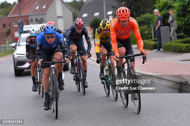 Brian Van Goethem of The Netherlands and Team Lotto Soudal / Christian Knees of Germany and Team INEOS Grenadiers / Julien Duval of France and Team...