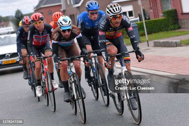 Brian Van Goethem of The Netherlands and Team Lotto Soudal / Christian Knees of Germany and Team INEOS Grenadiers / Julien Duval of France and Team...