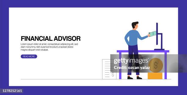 financial advisor - agen stock illustrations