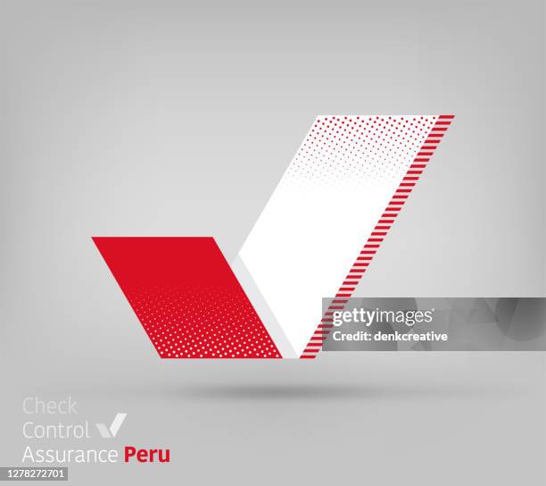 peru flag for controlling & ensuring - lima stock illustrations