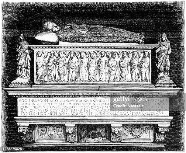 ilustraciones, imágenes clip art, dibujos animados e iconos de stock de tumba de enrique vii, emperador del sacro imperio romano germánico, duomo, pisa - henry vii of england