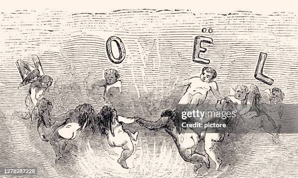christmas (xxxl) - dance group stock illustrations
