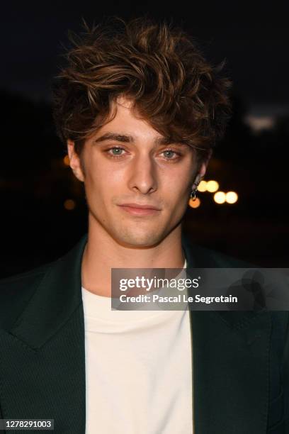 Maxence Danet Fauvel attends the Ami Alexandre Mattiussi Womenswear Spring/Summer 2021 show as part of Paris Fashion Week on October 03, 2020 in...