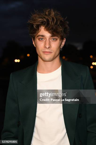 Maxence Danet Fauvel attends the Ami Alexandre Mattiussi Womenswear Spring/Summer 2021 show as part of Paris Fashion Week on October 03, 2020 in...