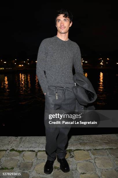 Jacob Bixenman attends the Ami Alexandre Mattiussi Womenswear Spring/Summer 2021 show as part of Paris Fashion Week on October 03, 2020 in Paris,...