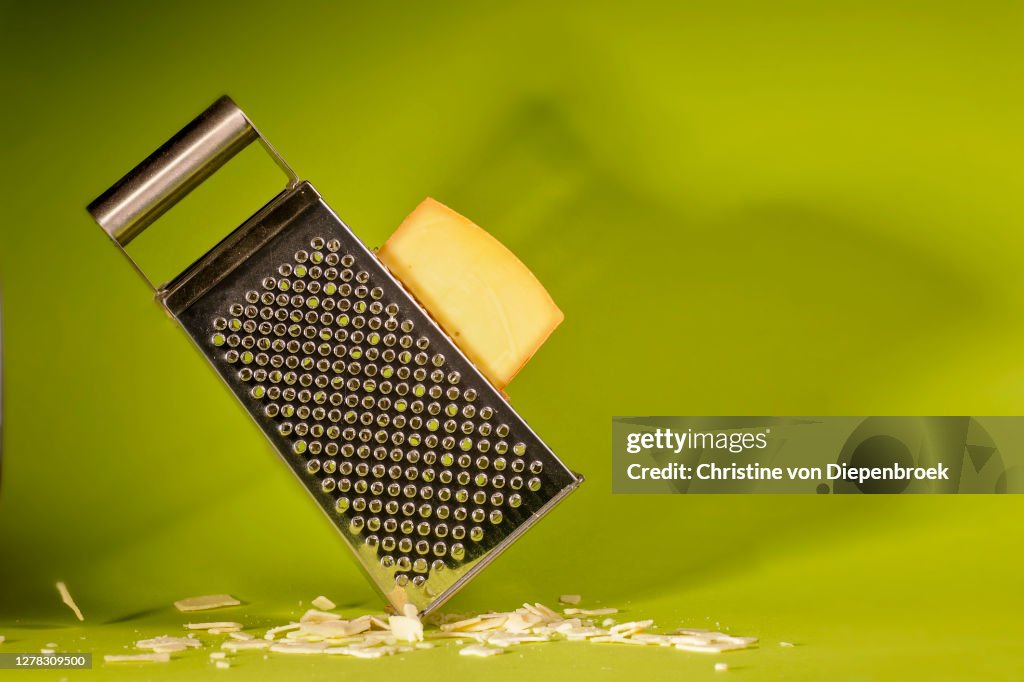 Cheese grater and italian cheese