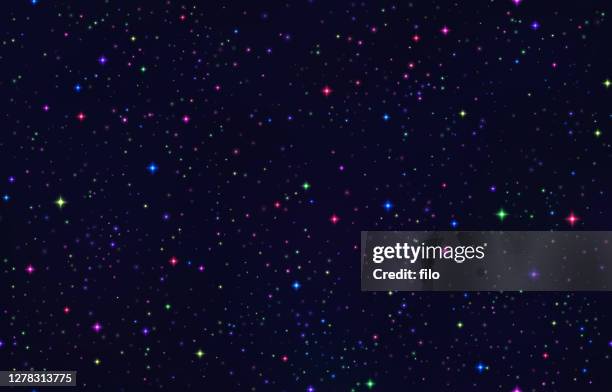 bunte raum sterne hintergrund - supernova stock-grafiken, -clipart, -cartoons und -symbole