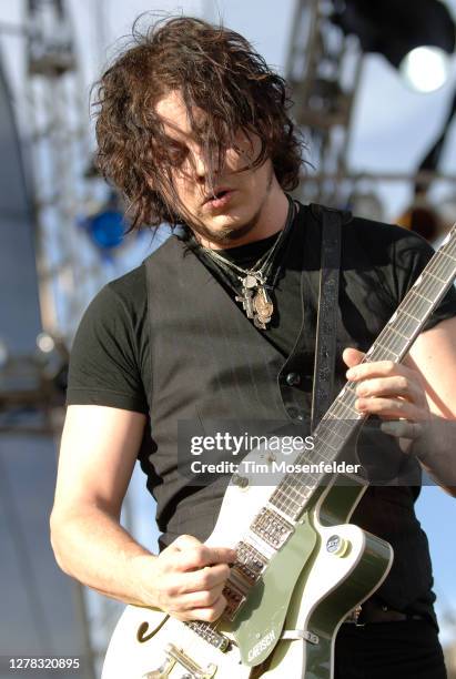 Jack White of The Raconteurs performs during the Vegoose Music Festival at Sam Boyd stadium on October 28, 2006 in Las Vegas, Nevada.