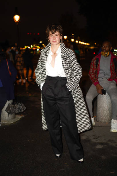 FRA: Ami Alexandre Mattiussi : Outside Arrivals -  Paris Fashion Week - Womenswear Spring Summer 2021