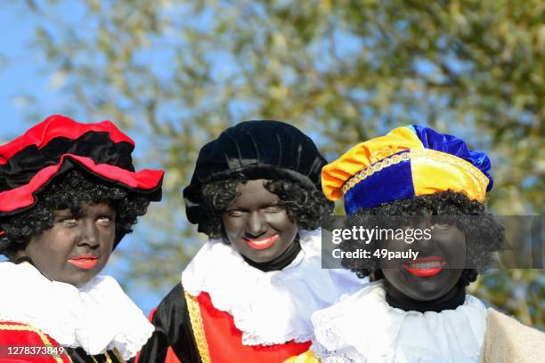 schwarzer pete. - zwarte piet stock-fotos und bilder