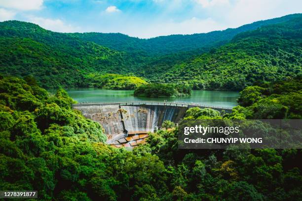 uitzicht op ho pui reservoir - district yuen long stockfoto's en -beelden