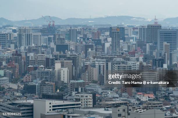 city buildings in fukuoka city of japan - fukuoka prefecture ストックフォトと画像