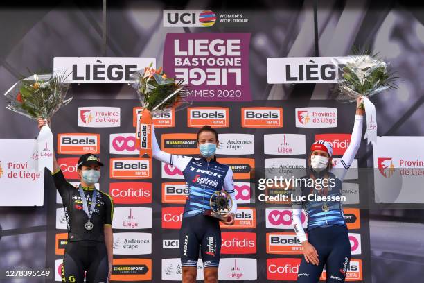 Podium / Grace Brown of Australia and Team Mitchelton - Scott Silver medal / Elisabeth Deignan-Armitstead of The United Kingdom and Team Trek-...