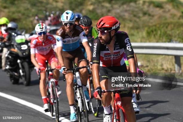 Thomas De Gendt of Belgium and Team Lotto Soudal / Ben Gastauer of Luxembourg and Team Ag2R La Mondiale / Breakaway / during the 103rd Giro d'Italia...