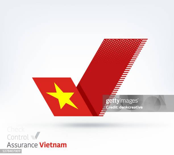 vietnam flag for controlling & ensuring - vietnam war stock illustrations
