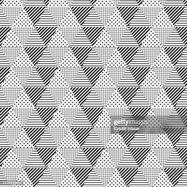 filled triangles pattern covering surface - over filled stock illustrations
