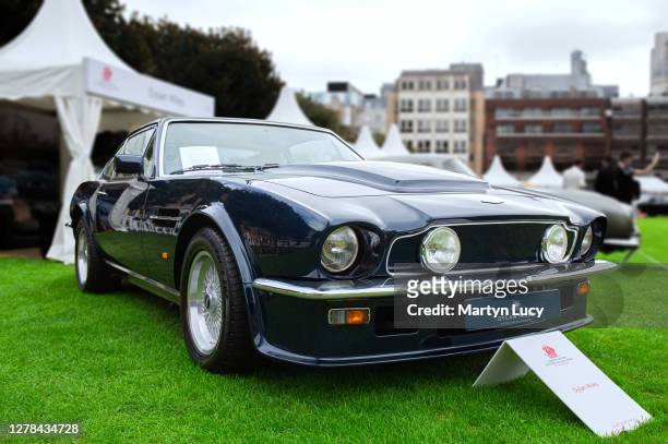 The Aston Martin V8 Vantage seen at London Concours. Each year some of the rarest cars are displayed at the Honourable Artillery Company grounds in...