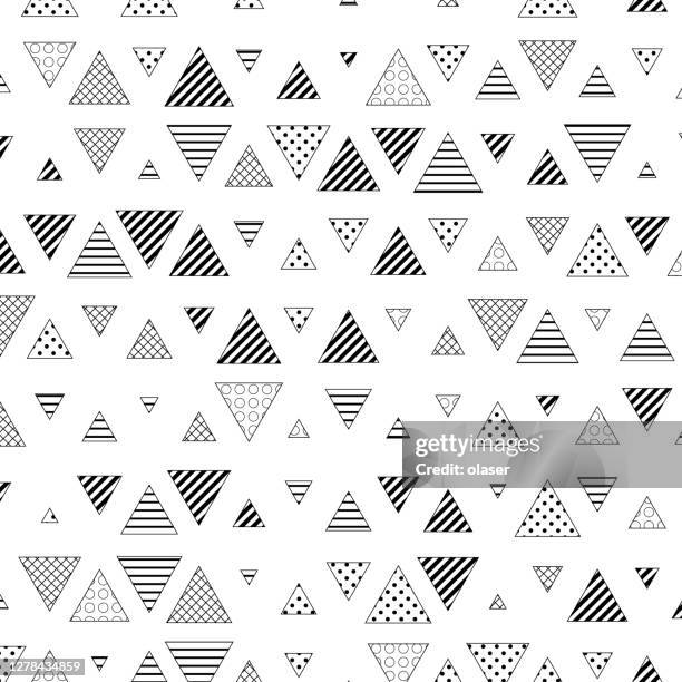 Three Triangle Pattern Triangles Pattern On White With Some Space High-Res Vector Graphic ...