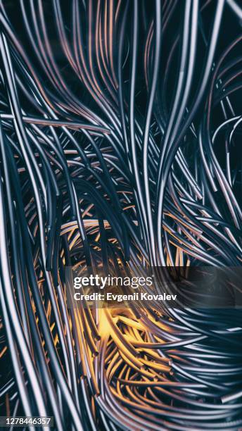 abstract twisting wires - metal cable texture stock pictures, royalty-free photos & images