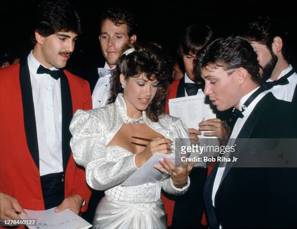 Barbi Benton at 'Victory Night 1984', a Republication gathering of dignitaries and celebrities, some flown to event from Los Angeles to Oklahoma City...
